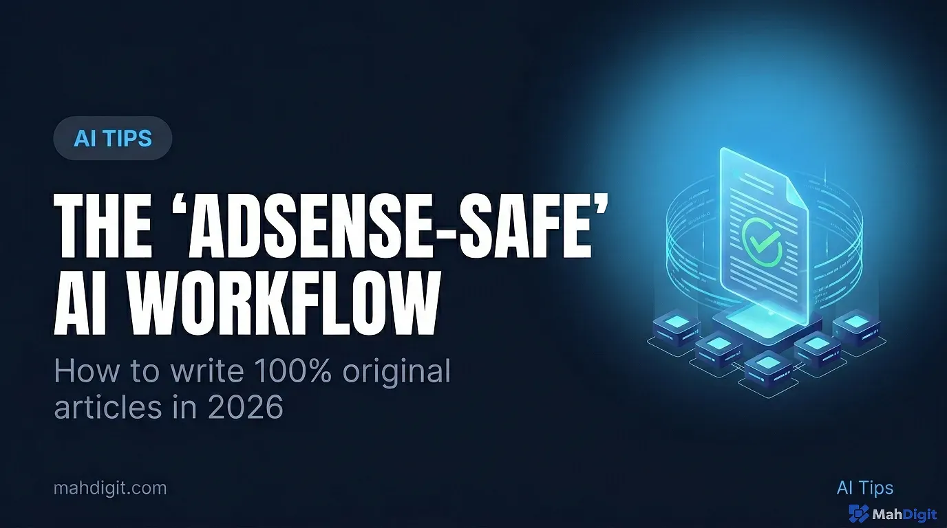 A clean dashboard showing an AI workflow leading to an AdSense approval
