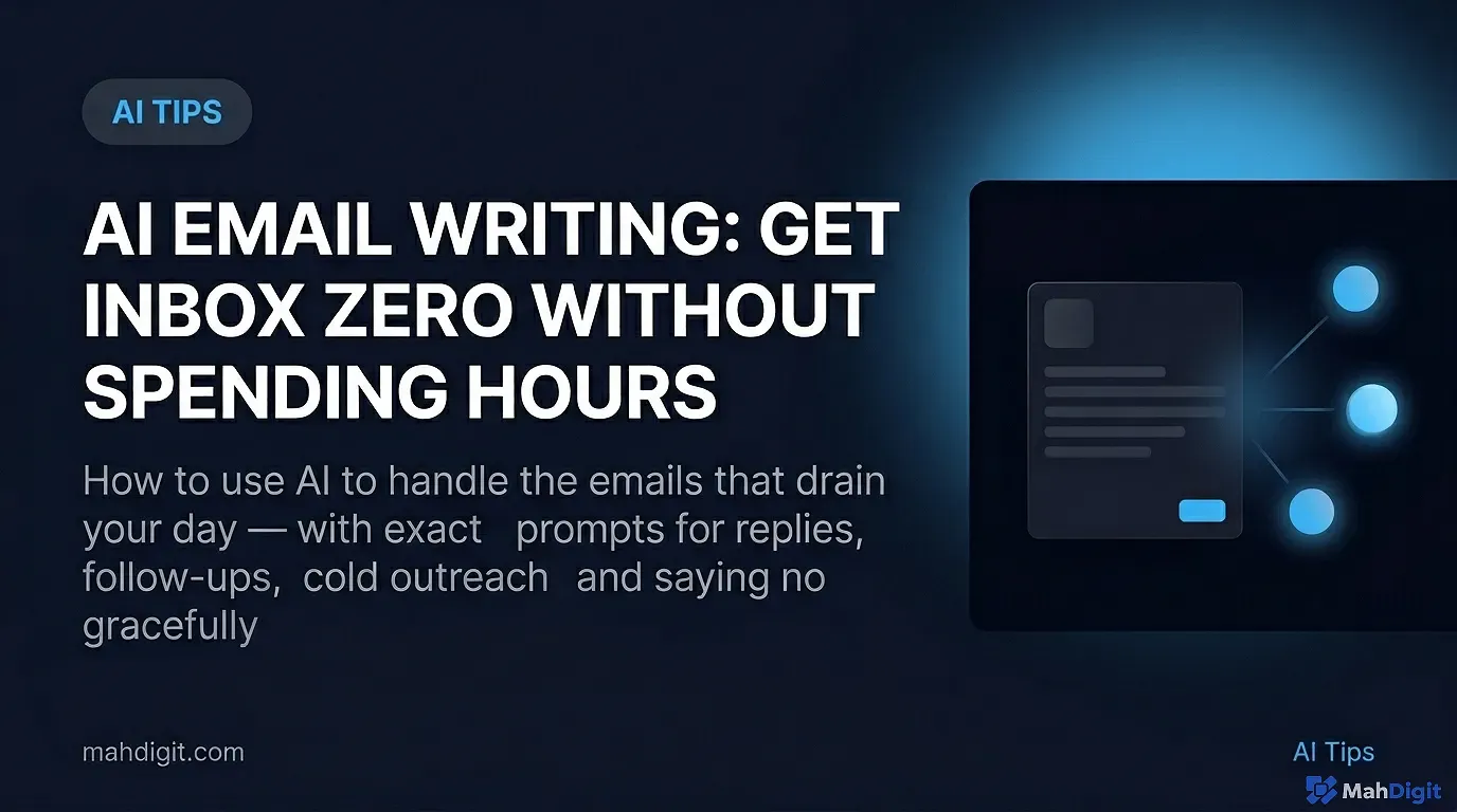 AI email writing guide prompts and workflows to handle your inbox faster