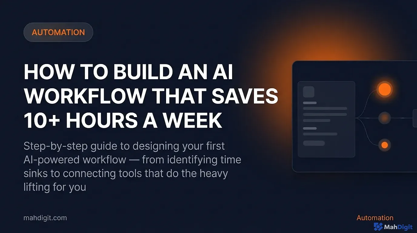 AI Workflow Automation step-by-step guide cover illustration