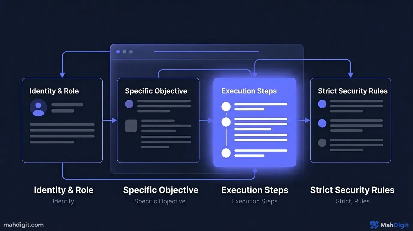 A visual flowchart showing the try/catch error handling logic inside an n8n agent workflow