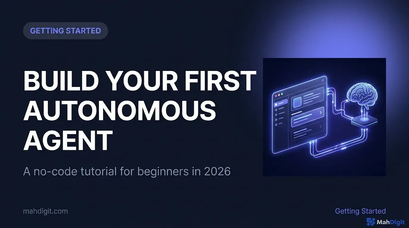 A visual diagram showing a no-code user interface connected to a robotic brain