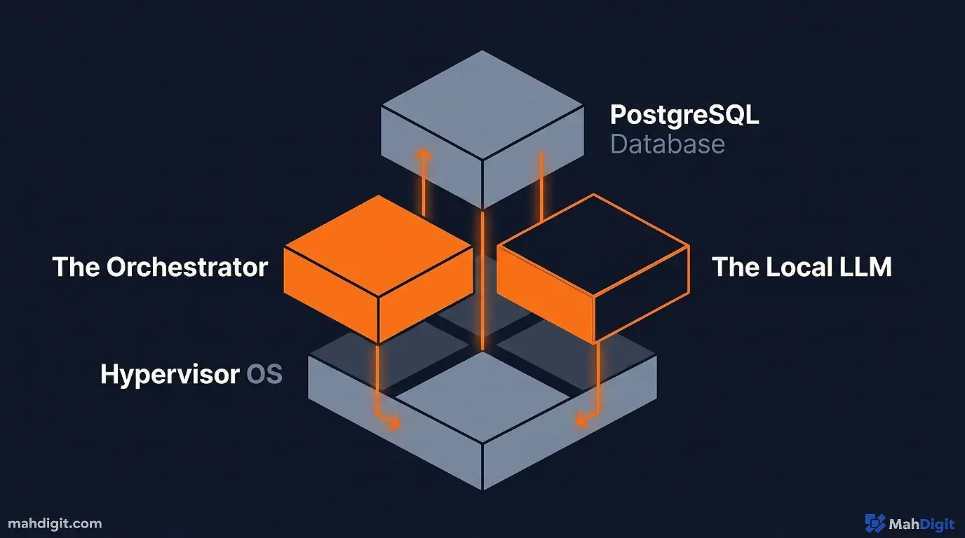 A cost comparison chart showing cloud API costs spiraling vs flat home server electricity costs