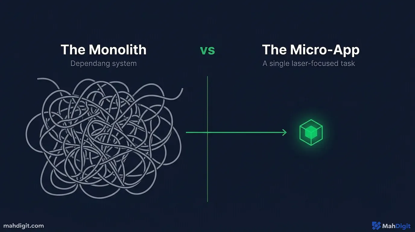 A graphic showing the Astro and Tailwind CSS logos connected by an AI agent node, with a deployed Micro-App as the output
