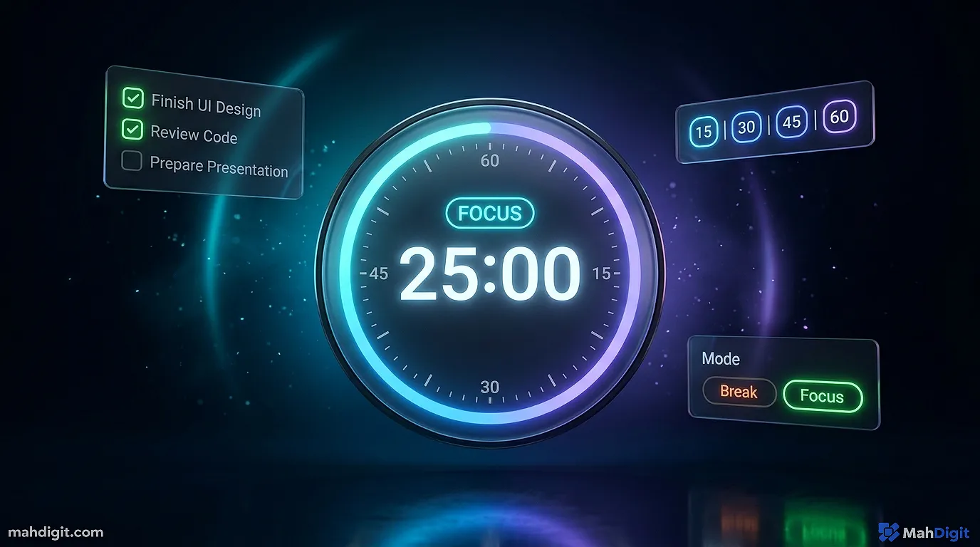 Pomodoro & Ambient Focus Timer